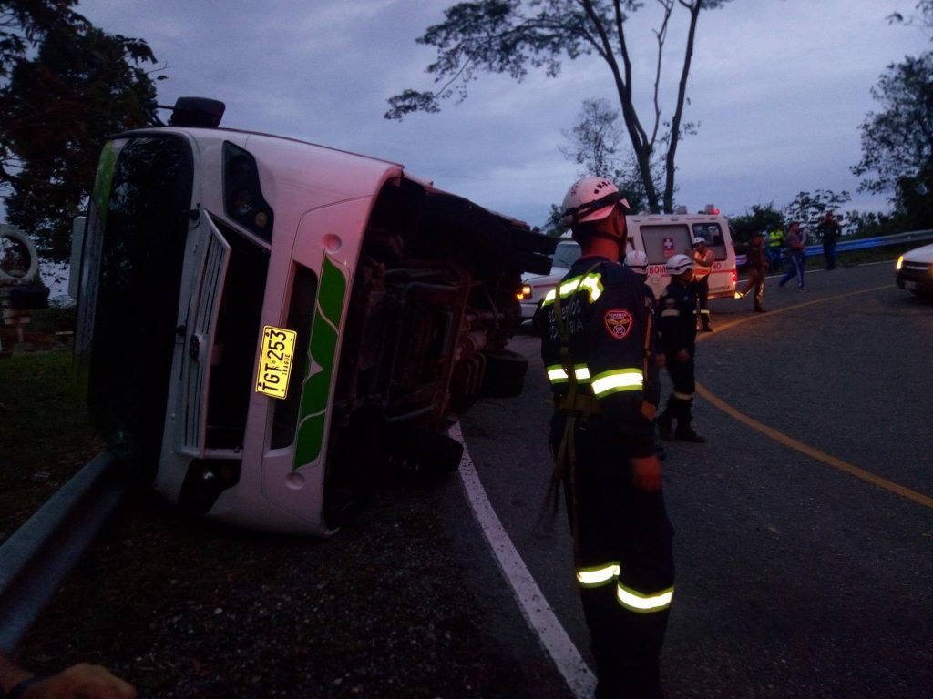 Atención accidente Curva de la Virgen